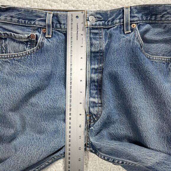Vintage Levi’s 501 Men’s Jeans 38x32 (Actual 34x28.5) Blue Straight Y2K Grunge - Picture 13 of 14